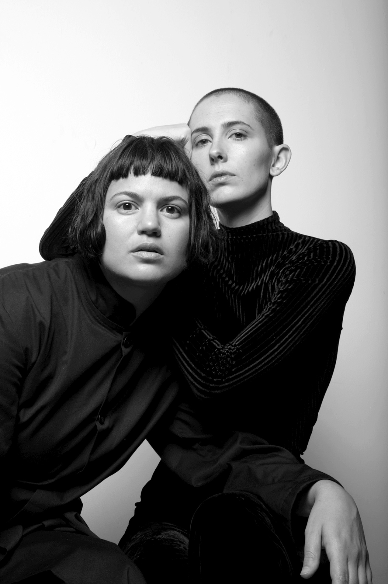 Portrait of artists Ania Catherine and Dejha Ti