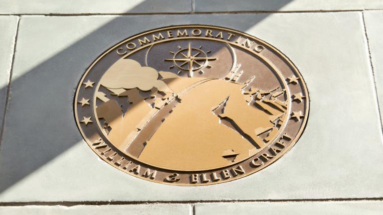 William and Ellen Craft medallion