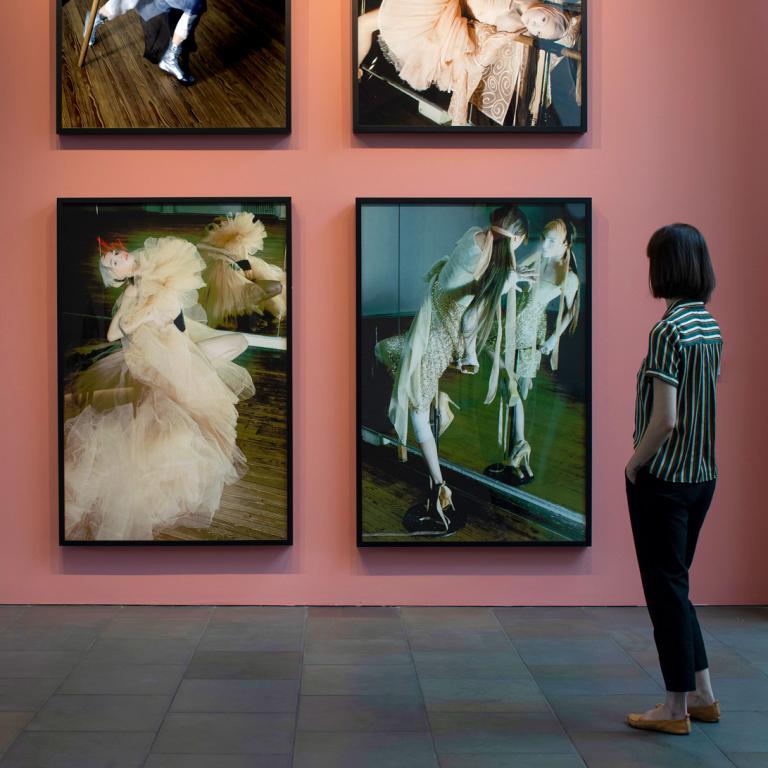 Installation view of Karl Lagerfeld photographs