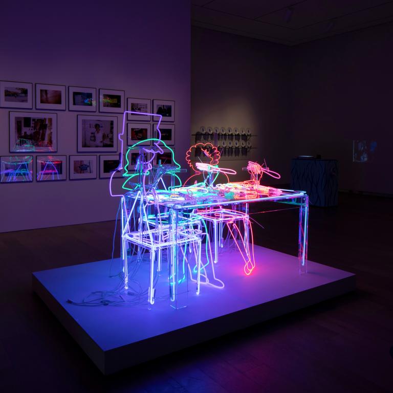 Installation view of Azikiwe Mohammed exhibit