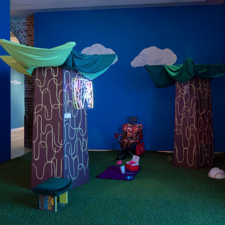 Installation view of SCAD Museum of Art