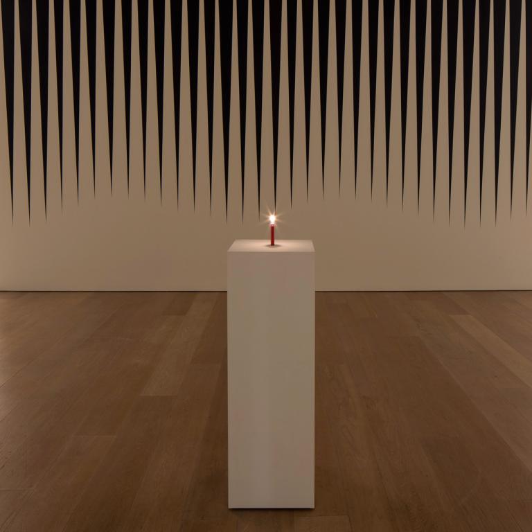 Installation view of exhibit of SCAD Museum of Art