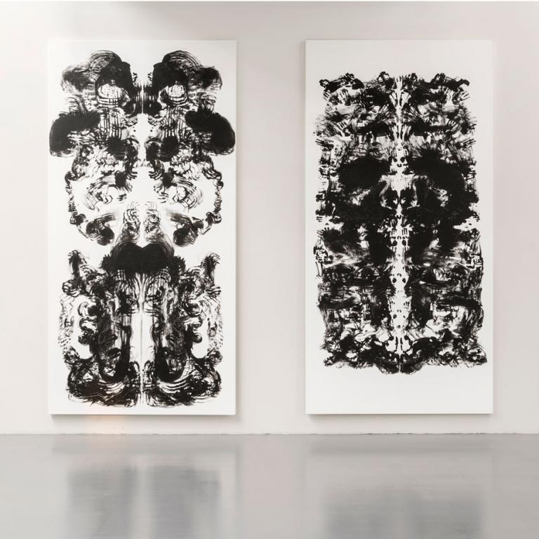 Installation view of Mark Wallinger exhibition