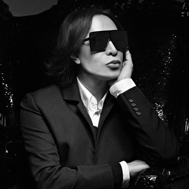 Black and white portrait of Michael Cinco