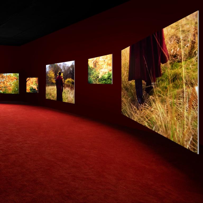 Installation view of Isaac Julien exhibition