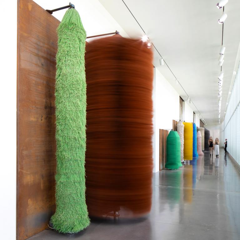 Installation view of Lara Favaretto exhibition
