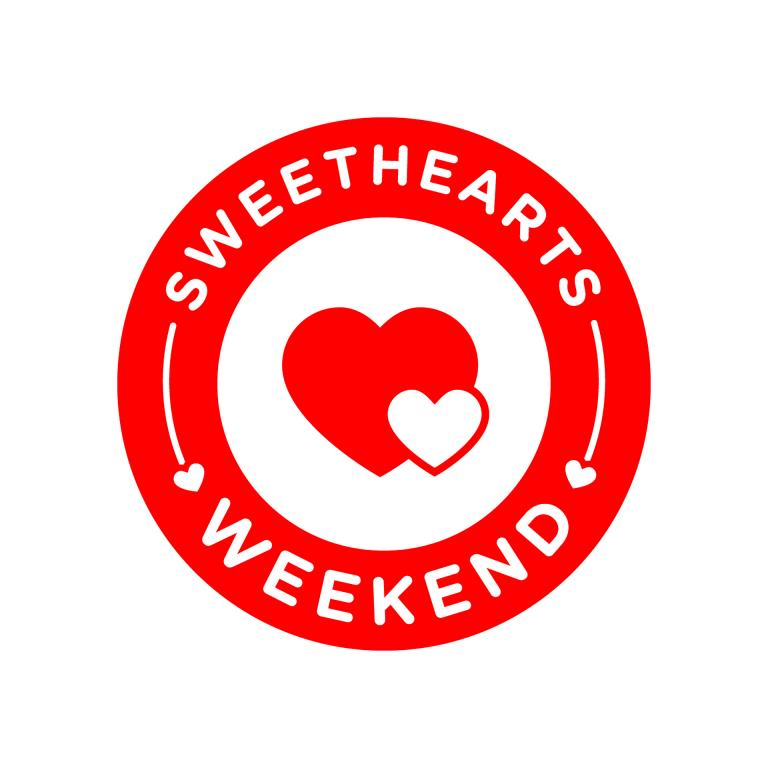 Sweethearts weekend graphic