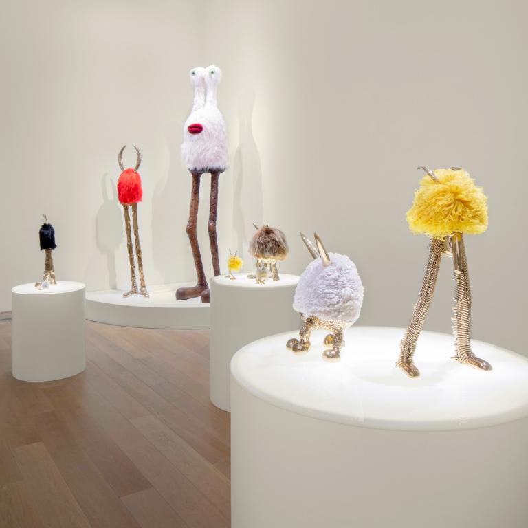 Installation view of Haas Brothers exhibit