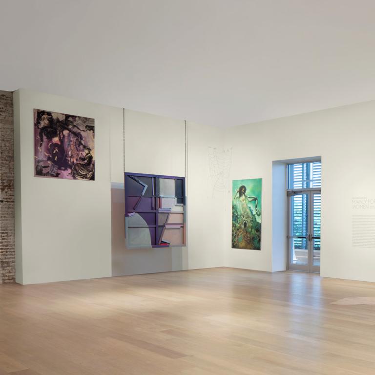 installation view of Paulina Olowska exhibit