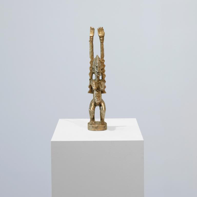Installation view of Sanford Biggers exhibit