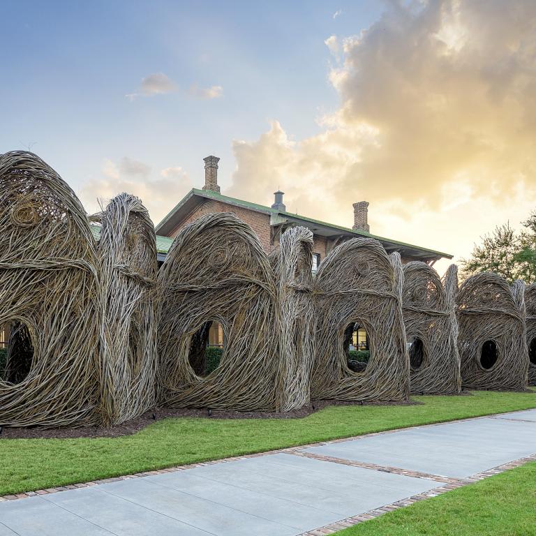 Signature image for Patrick Dougherty exhibition