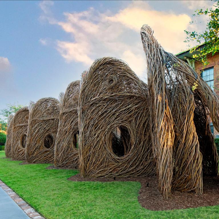 Patrick Dougherty exhibit