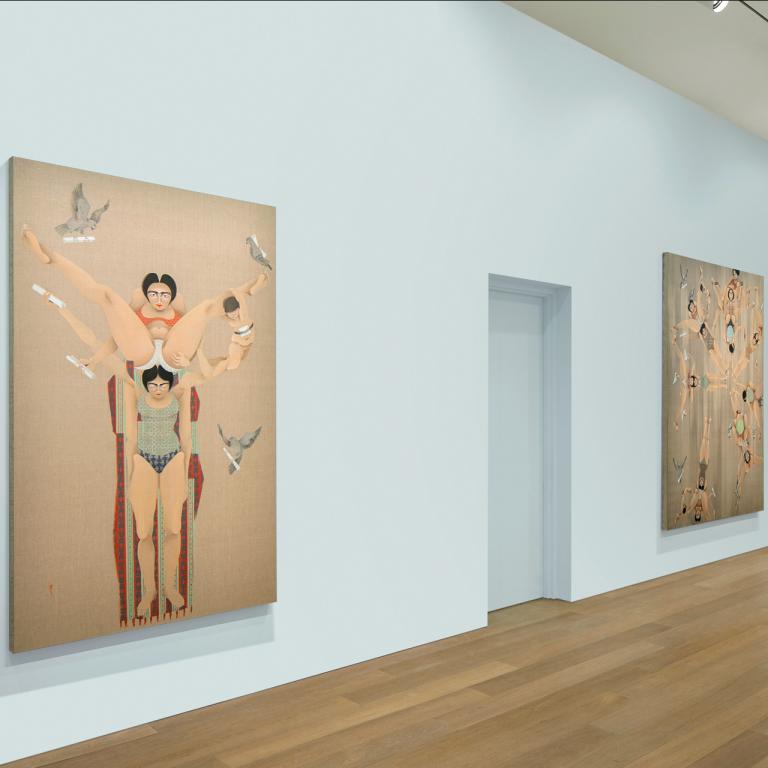 Installation view of Hayv Kahraman exhibition