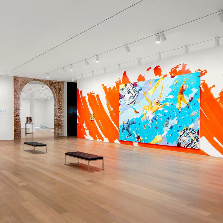 Installation view of Norbert Bisky exhibition
