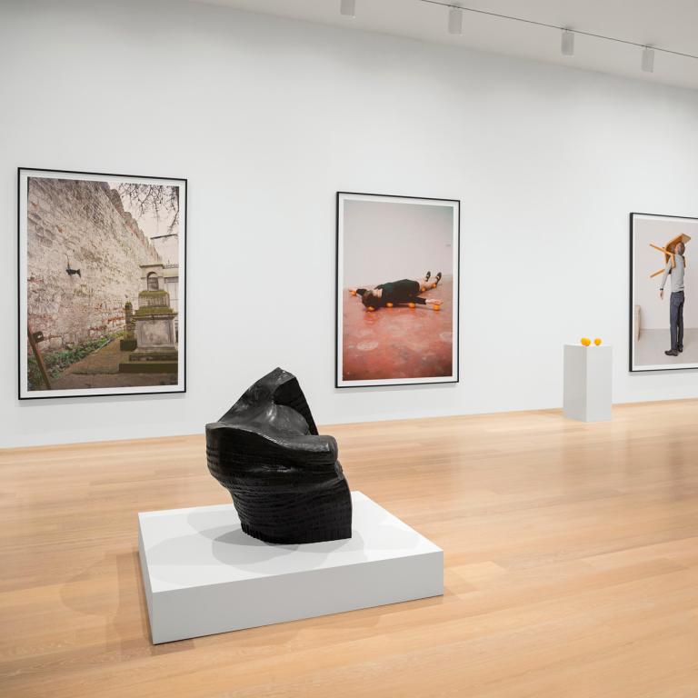 installation view of Erwin Wurm exhibit