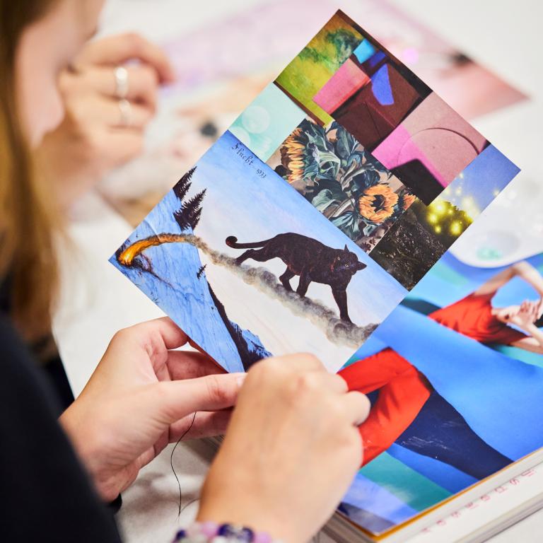 closeup of teen night workshop