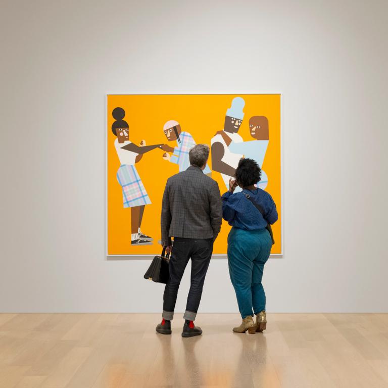 SCAD MoA visitors in gallery