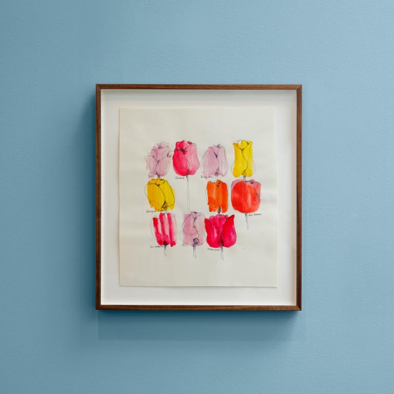 installation view of Vera Neumann exhibit