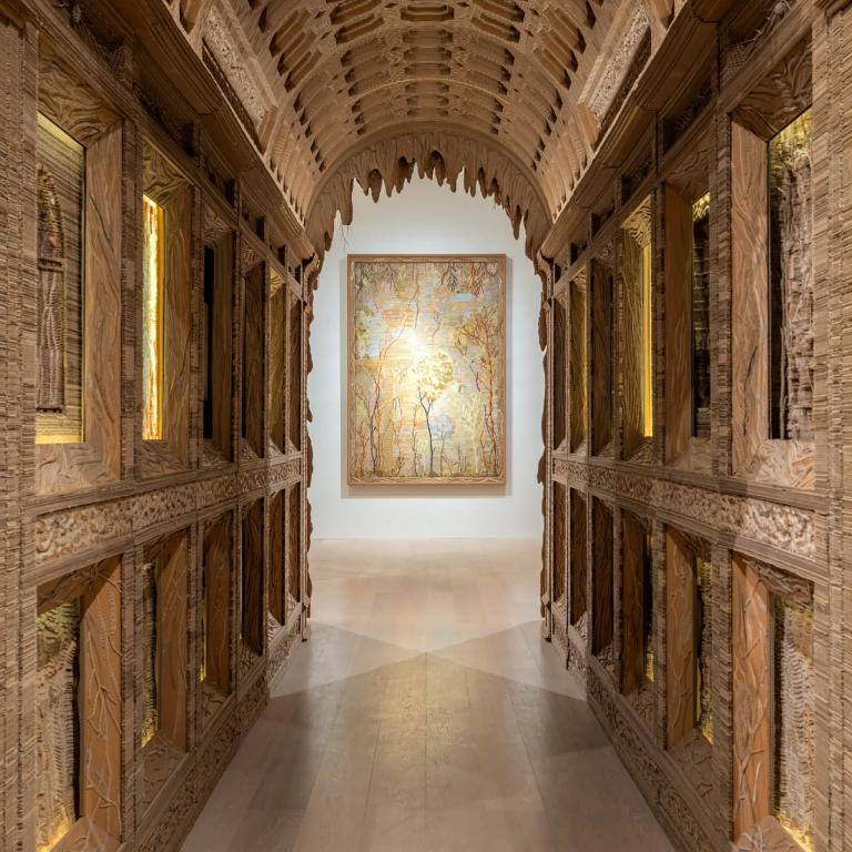 installation view of Eva Jospin exhibition