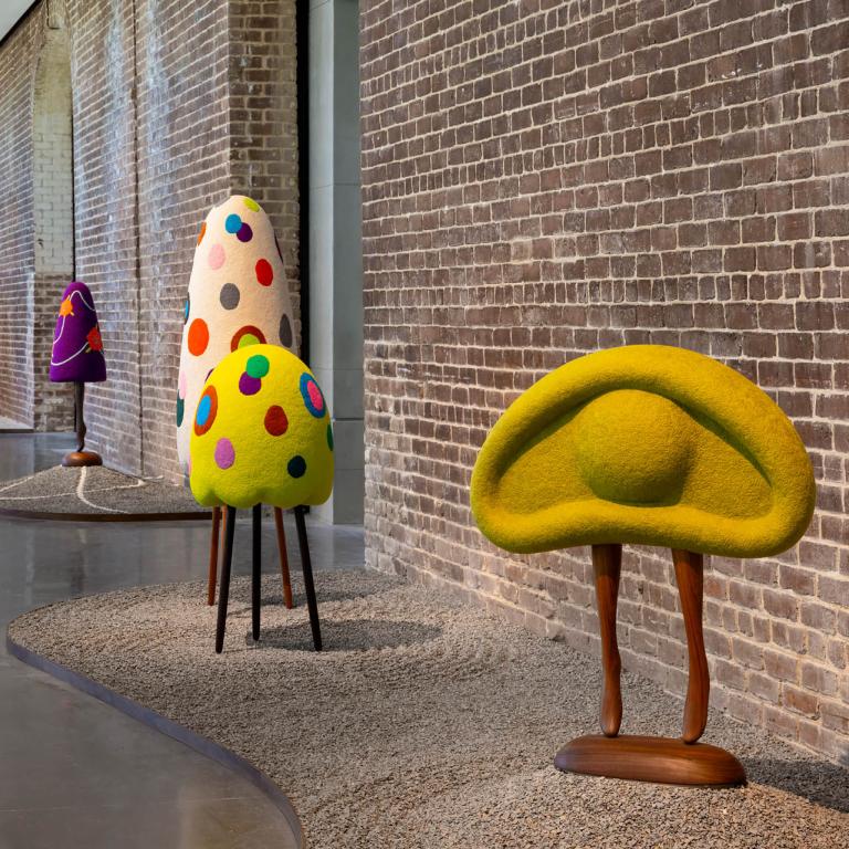 installation view of masako miki exhibition