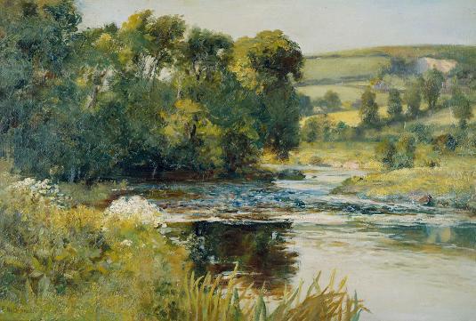 14" x 22"  Oil on canvas 1870