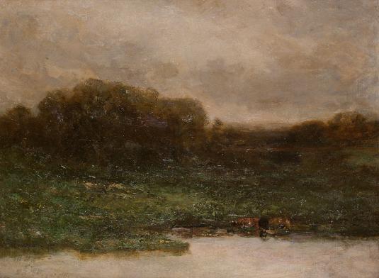 14" x 19.5" Oil on canvas 1899