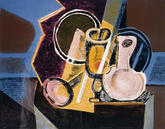 Robert Blackburn, "Reflections (aka The Mirror)," lithograph, 18.5" x 23.75", 1960. © The Estate of Robert Blackburn. Used with permission.