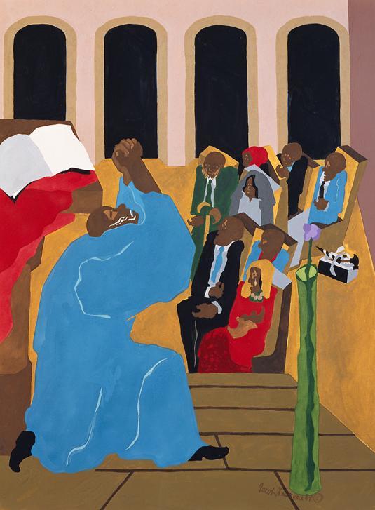 29.75" x 22" Gouache on paper 1989