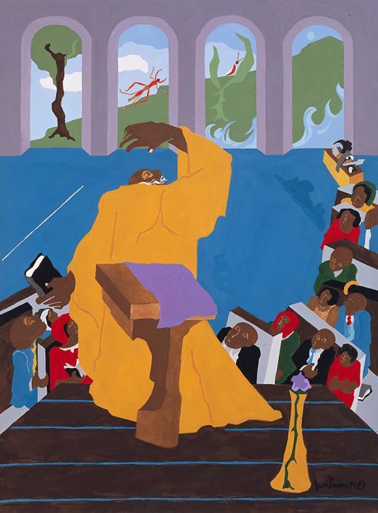 29.75" x 22" Gouache on paper 1989