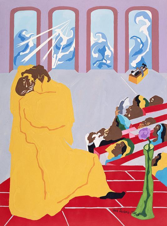 26" x 20" Gouache on paper 1989