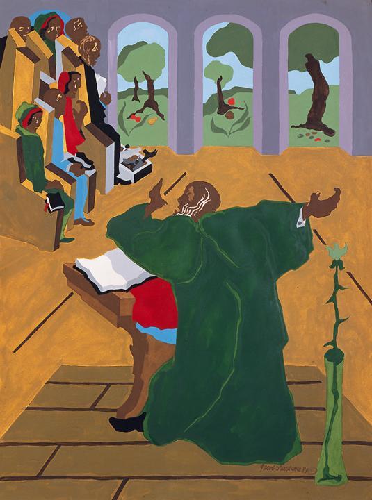 29.75" x 22" Gouache on paper 1989