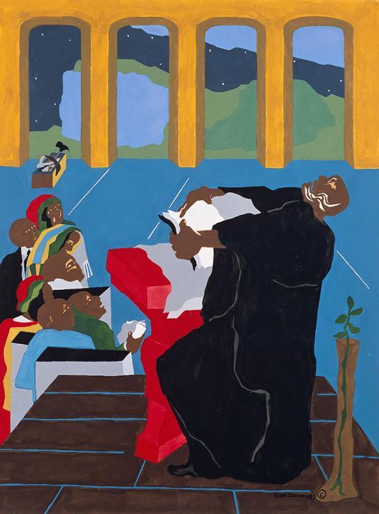 29.75" x 22" Gouache on paper 1989