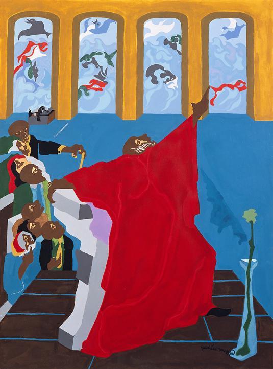 29.75" x 22" Gouache on paper 1989
