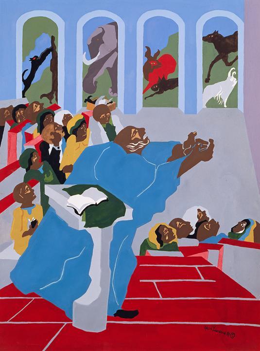 29.75" x 22" Gouache on paper 1989