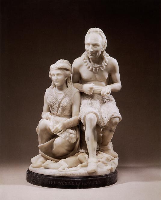 24" x 15" x 15" White marble 1866