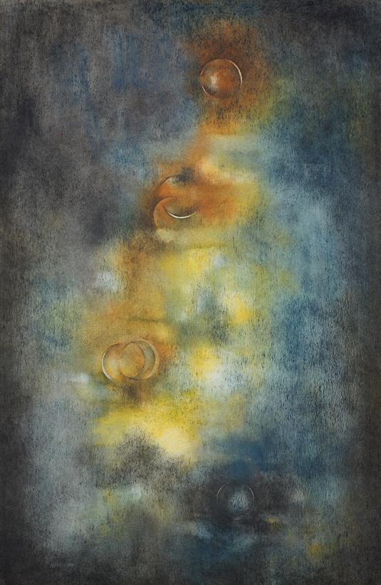 40" x 26.5" Oil on paper 1961