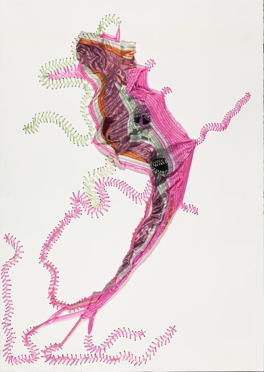 44.5" x 33" Mixed media on paper 2007