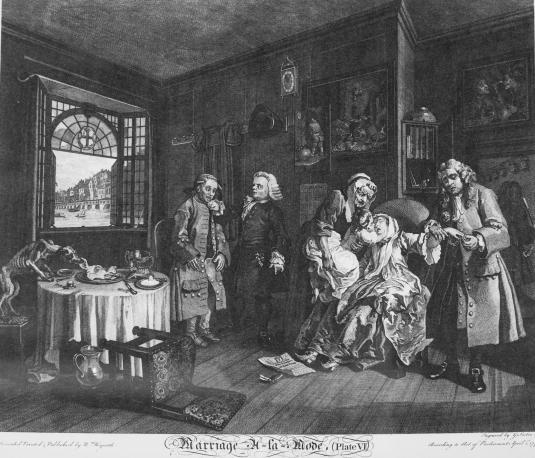 Marriage À La Mode Plate 6 (The Death of the Countess) | SCAD