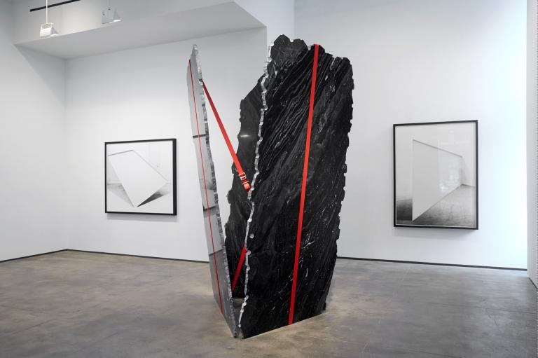 Jose Dávila, "The Lightness of Weight," detail, installation view. Photo by Jason Wyche. Courtesy of the artist and Sean Kelly, New York.