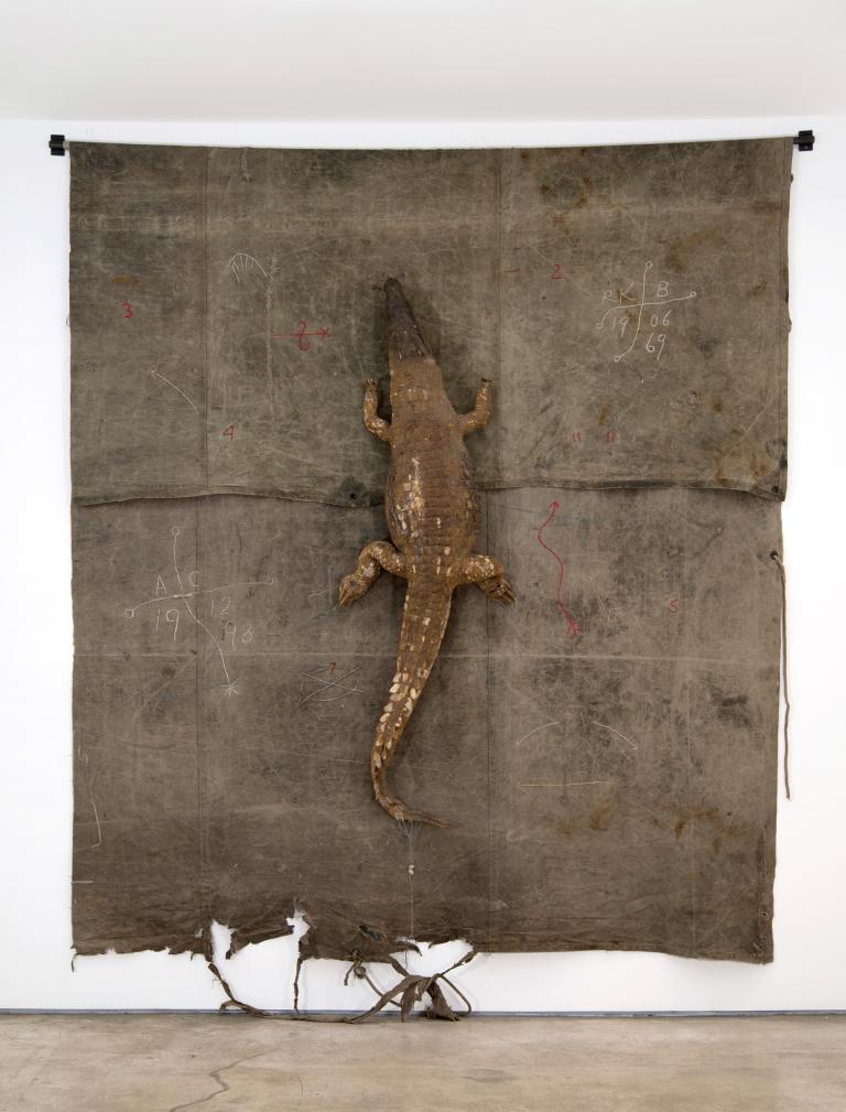 Radcliffe Bailey, "On Your Way Up," detail, mixed media, 2013. Courtesy of the artist and Jack Shainman Gallery, New York.