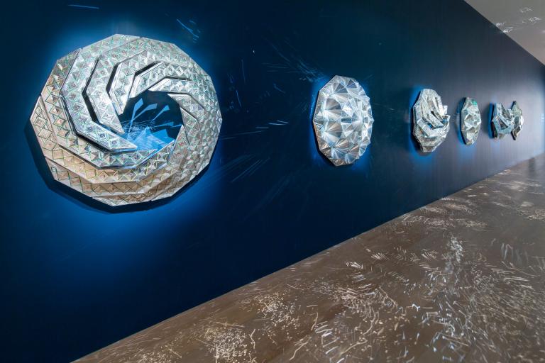 Monir Shahroudy Farmanfarmaian, "Lineages," 2016. Image courtesy of Savannah College of Art and Design.