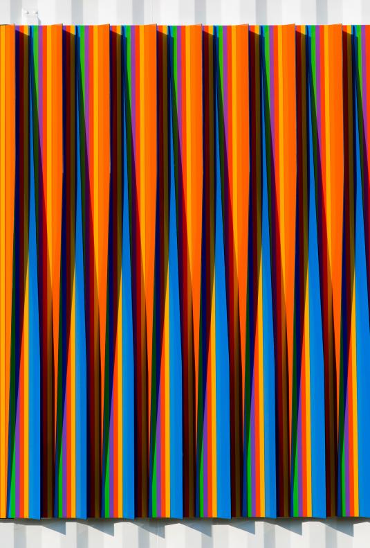 Carlos Cruz-Diez, "Physichromie (SCAD)," 2017. Image courtesy of Savannah College of Art and Design. Presented in collaboration with Articruz and the Cruz-Diez Art Foundation.