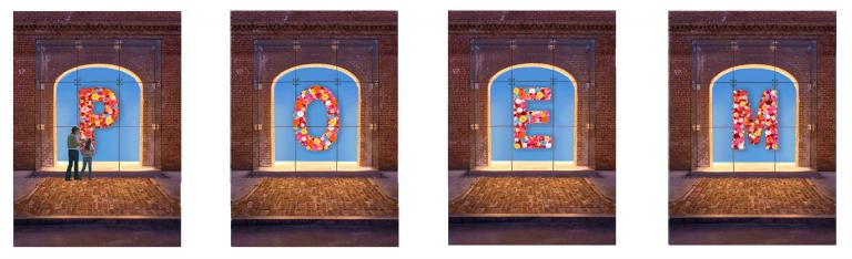 Roberto Behar and Rosario Marquardt (R&R Studios), "A Poem in the Form of Flowers," 2016, rendering. Image courtesy of the artists.