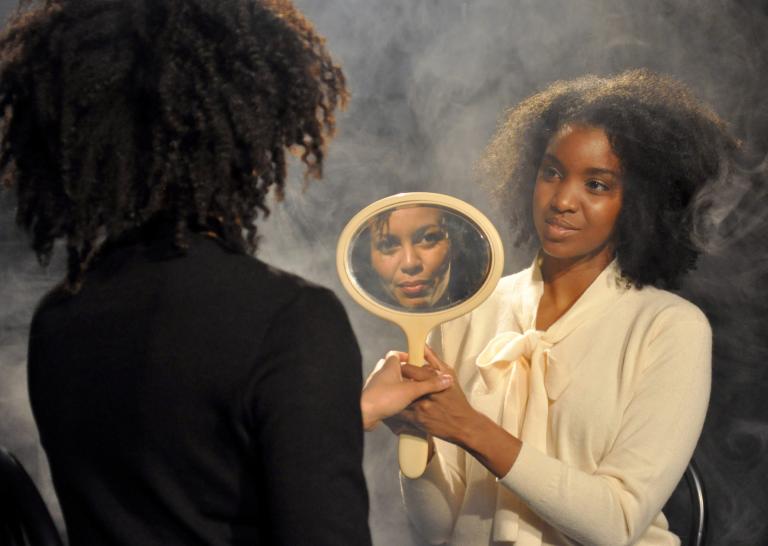 Carrie Mae Weems, “The Considered,” See Bergman, 2012 inkjet print, 38” x 27”. Courtesy of the artist and Jack Shainman Gallery, New York. ©Carrie Mae Weems