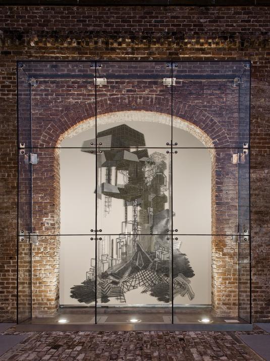 Nicola López, "Babel Revisited: History Repeats Itself," Feb. 18-May 4, SCAD Museum of Art, Jewel Boxes. Presented as part of deFINE ART 2014. Photograph by John McKinnon. Courtesy of SCAD.