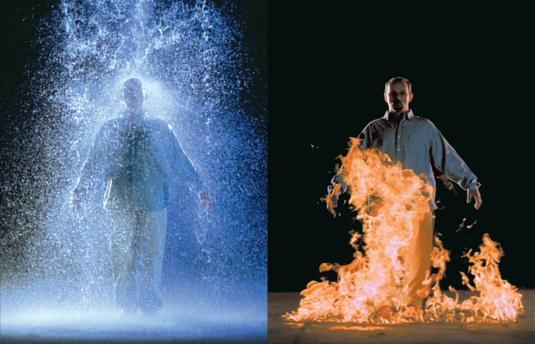 Image credit: Bill Viola, The Crossing, video/sound installation, 1996. Photograph by Kira Perov. Courtesy of Bill Viola Studio LLC. Image credit: Bill Viola, The Crossing, video/sound installation, 1996. Photograph by Kira Perov. Courtesy of Bill Viola Studio LLC.