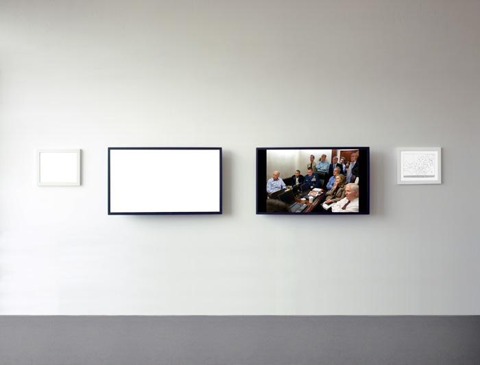 Alfredo Jaar, "May 1, 2011" installation view, 2011.