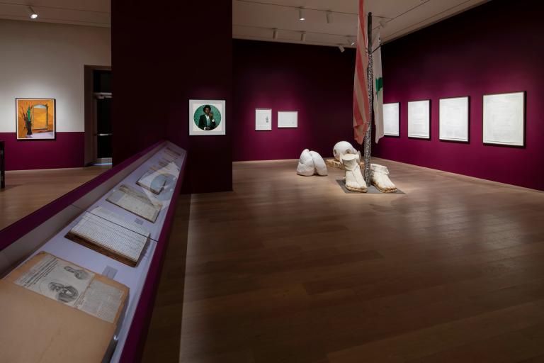 Installation view of "Frederick Douglass: Embers of Freedom"