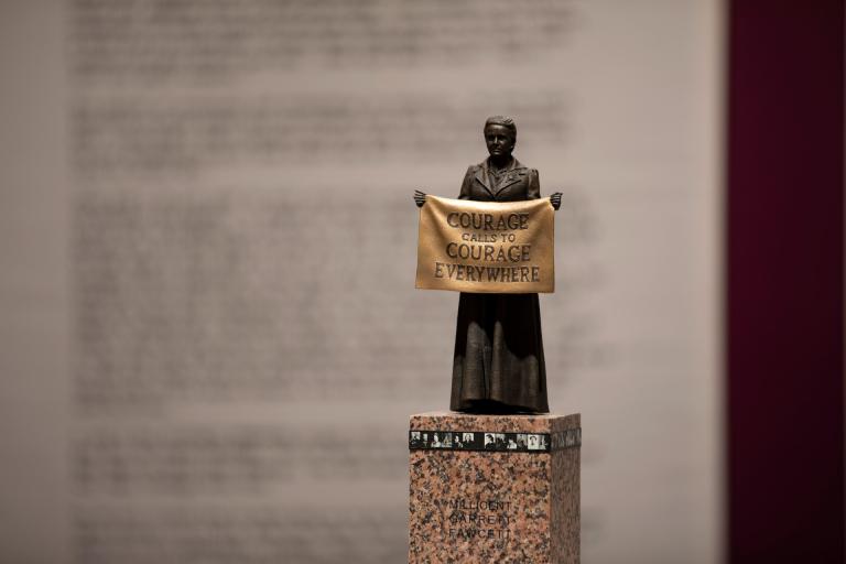 Installation view of "Frederick Douglass: Embers of Freedom"