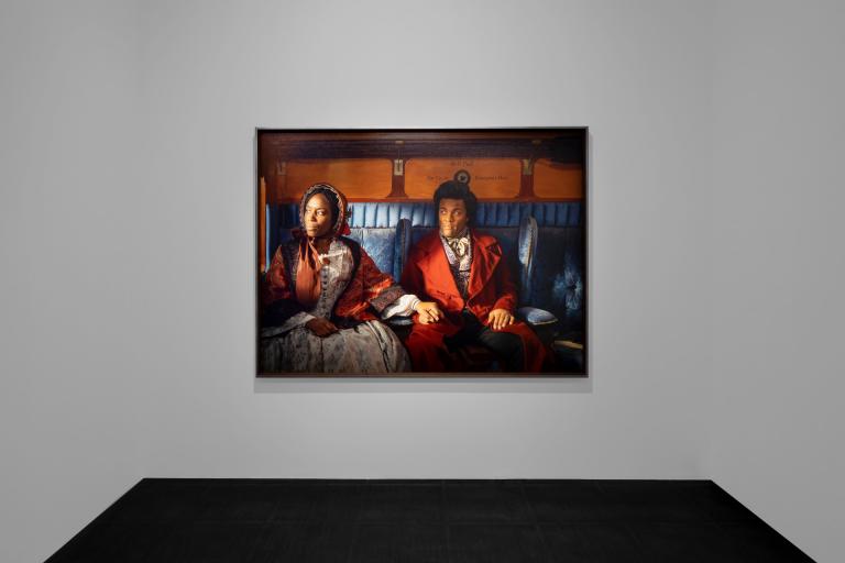 Installation view of Isaac Julien exhibit